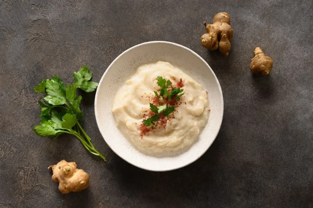 moroccan style mashed potatoes with spices