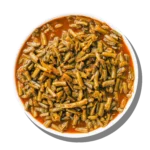 Slow-cooked green beans in tomato-garlic sauce at Aladdin Mediterranean Cuisine, Houston